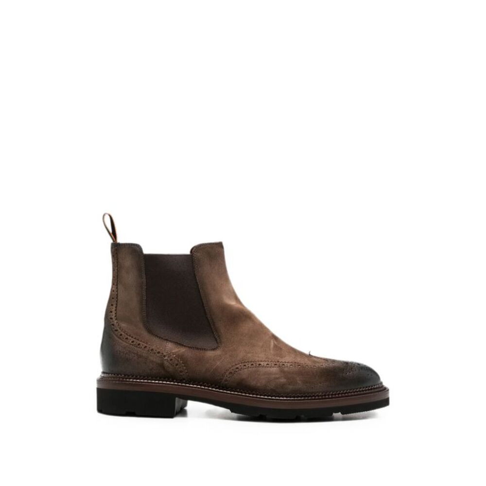 Santoni Brown Trainers Men